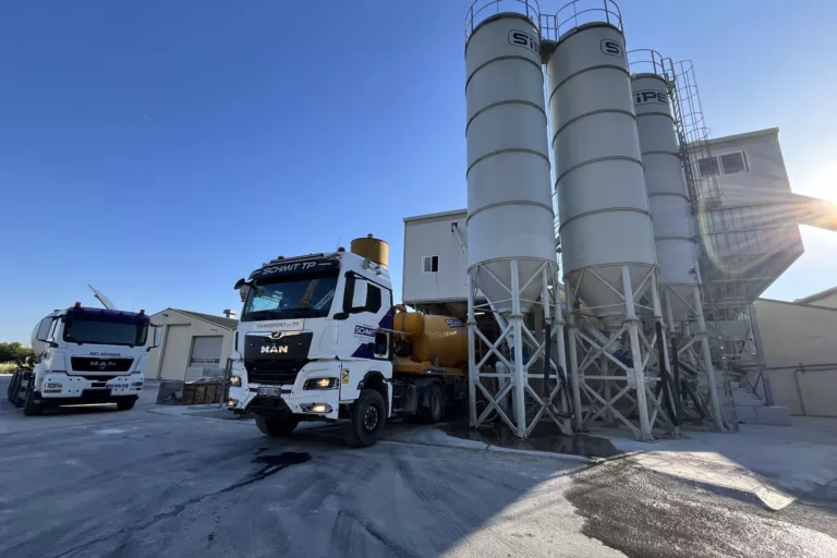 Béton, toupie, travaux publics